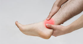 Smerte innside ankel.