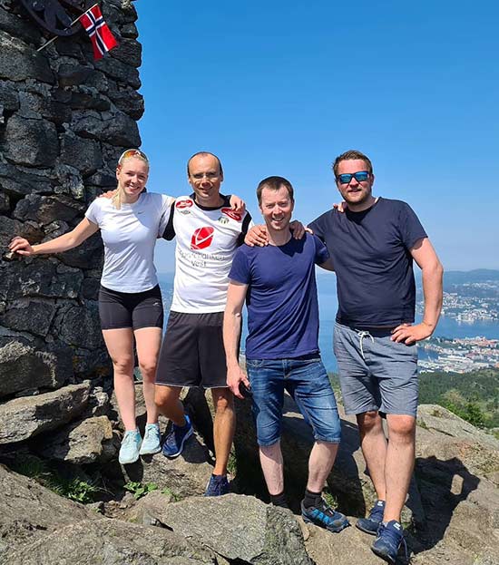 Teamet på Sonoklinikken på tur